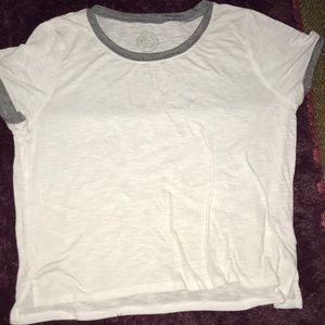 White Cotton Crop Top